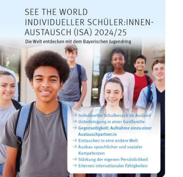 See the world – Individueller Schüler:innenautausch (ISA) – Plakat